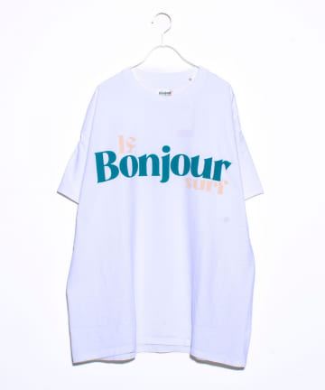 【Le Bonjour surf／ルボンジュールサーフ】ロゴプリントTシャツ