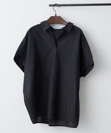 Remind me and forever(リマインドミーアンドフォーエバー) 【10色展開！】シンプルで使いやすいのに大人高見え！リネン混スキッパーシャツ