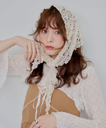 Remind me and forever(リマインドミーアンドフォーエバー) 今季注目！3WAYコットンレースバブーシュカ