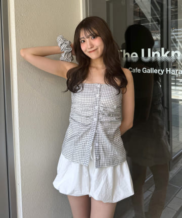 [mline]シュシュ付きビスチェ