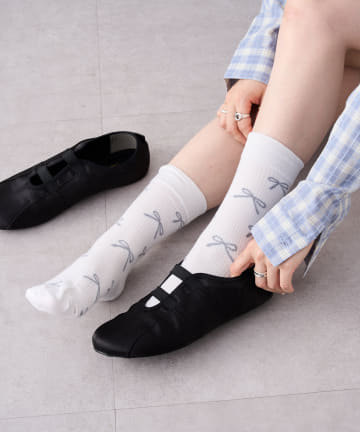 w closet(ダブルクローゼット) リボンソックス