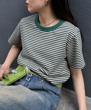 CIAOPANIC TYPY(チャオパニックティピー) 【UNISEX】ミニボーダーTEE