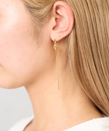 BIRTHDAY BAR(バースデイバー) Knot drop pierce   ノットドロップピアス