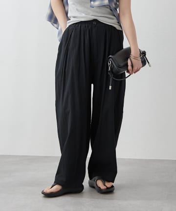 NICE CLAUP / OLIVE des OLIVE OUTLET(ナイスクラップ  / オリーブ デ オリーブ アウトレット) 【continuer】麻調カーブパンツ