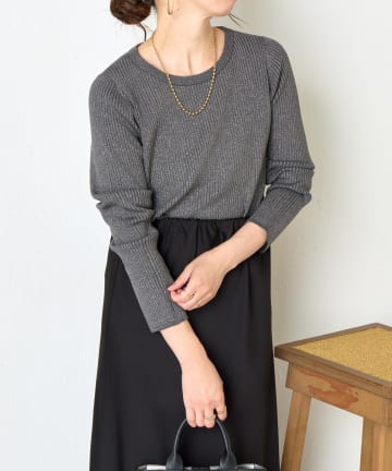 Jena　espace merveilleux(ジェナ　エスパスメルヴェイユ) ストレッチラメニット