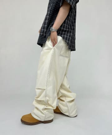 OUTLET(アウトレット) 【WHO'S WHO gallery】パラシュートパンツ
