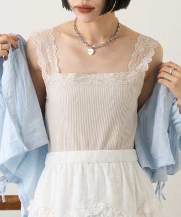 【3色展開】レースタンク