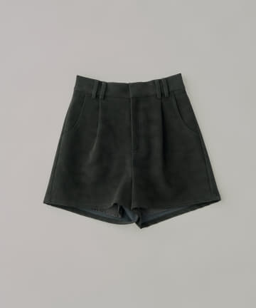 【Chico】スエードライクショートキュロットパンツ