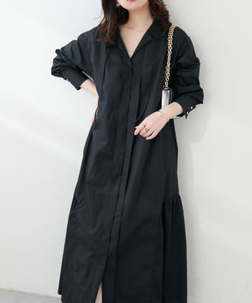 NICE CLAUP / OLIVE des OLIVE OUTLET(ナイスクラップ  / オリーブ デ オリーブ アウトレット) 【natural couture】こだわりマルチWAYシャツワンピ
