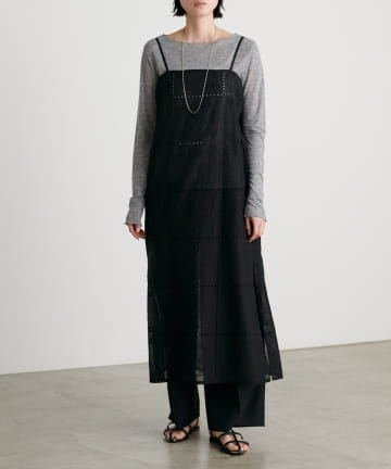 NICE CLAUP / OLIVE des OLIVE OUTLET(ナイスクラップ  / オリーブ デ オリーブ アウトレット) 【LARUTA】パッチワークレースキャミOP