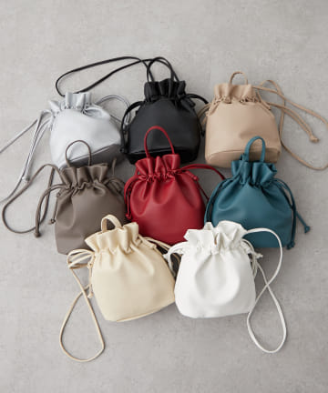 NICE CLAUP / OLIVE des OLIVE OUTLET(ナイスクラップ  / オリーブ デ オリーブ アウトレット) 【RMAF】【WEB限定】巾着２ＷＡＹショルダー