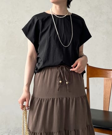 un dix cors(アンディコール) 前後切り替えプルオーバー