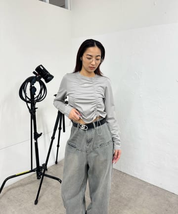 OUTLET(アウトレット) 【WHO'S WHO gallery】フューチャーロゴドロストトップス