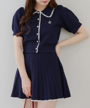 NICE CLAUP / OLIVE des OLIVE OUTLET(ナイスクラップ  / オリーブ デ オリーブ アウトレット) 【RMAF】【トレンドコーデ叶う】ニットセットアップ