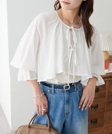 DISCOAT(ディスコート) 【WEB限定】リボンボレロ