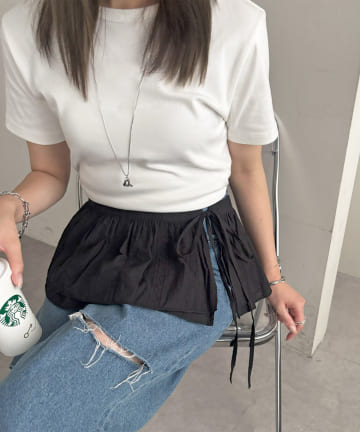 DISCOAT(ディスコート) レースフリルエプロン