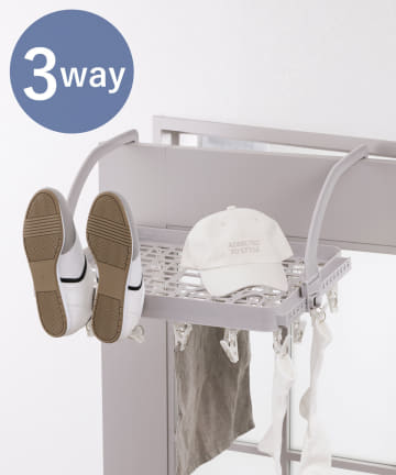 3COINS(スリーコインズ) 3WAY24ピンチ引っ掛けラック