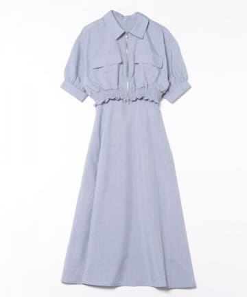 NICE CLAUP / OLIVE des OLIVE OUTLET(ナイスクラップ  / オリーブ デ オリーブ アウトレット) 2セットitem【RMAF】麻調半袖ジャケット＋ワンピース