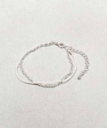 3COINS(スリーコインズ) 2連チェーンコードブレス
