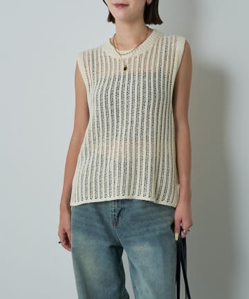 -goocy-(グーシー) 【４色展開】テープヤーンニット