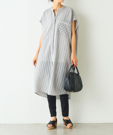 BEARDSLEY(ビアズリー) シアーランダムチェックシャツワンピ