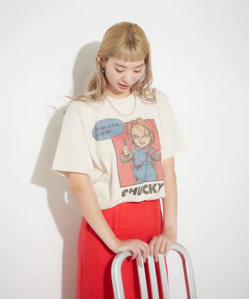 BIRTHDAY BAR(バースデイバー) 【チャイルド・プレイ】コットンＴシャツ　チャッキー コミック
