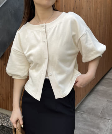 CAPRICIEUX LE'MAGE(カプリシュレマージュ) 前開きパフトップス