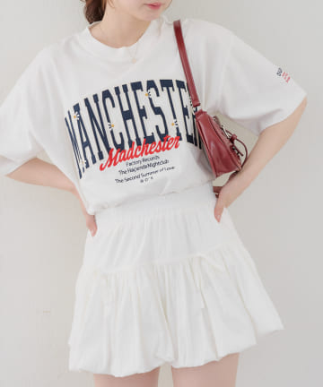 胸ロゴ刺繍Tシャツ