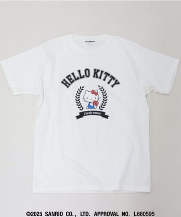 FREDY & GLOSTER(フレディ アンド グロスター) 【HELLO KITTY meet FREDY emue】 カレッジプリントT