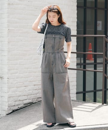 【低身長サイズ/2サイズ展開/WEB限定】デニムベアサロペット