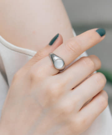 ear PAPILLONNER(イア パピヨネ) 《金属アレルギー対応/ステンレス》ぷっくりシェルリング