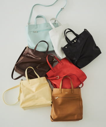 russet(ラシット) ［人気のSHOPPERがアップデートして再登場］レザー2WAYトートバッグ