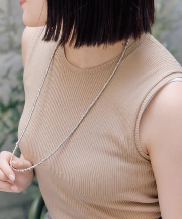ear PAPILLONNER(イア パピヨネ) シルバーヒシビーズネックレス
