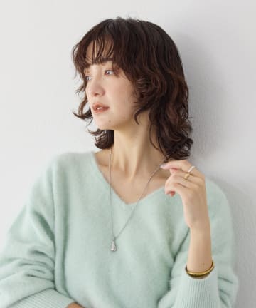 【R.good(アールドットグッド)】drop&ballネックレス