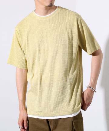 【GLOSTER/グロスター】チェーンサーマル フェイクレイヤードTシャツ