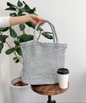 FREDY & GLOSTER(フレディ アンド グロスター) 【BAGMATI/バグマティ】メタルコードメッシュ編みトートバッグ