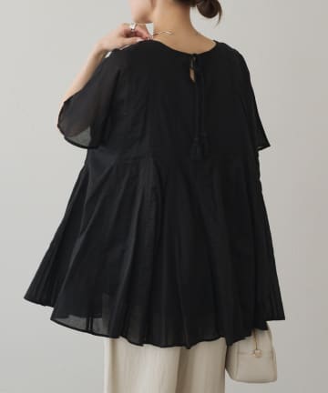 PUAL CE CIN(ピュアルセシン) インドボイルハシゴレースチュニック