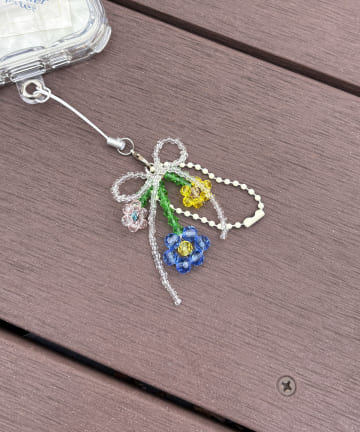 Lattice(ラティス) ビーズフラワーチャーム