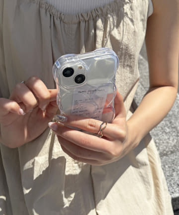 Lattice(ラティス) クリアハートスマホケース(iPhone13/14)
