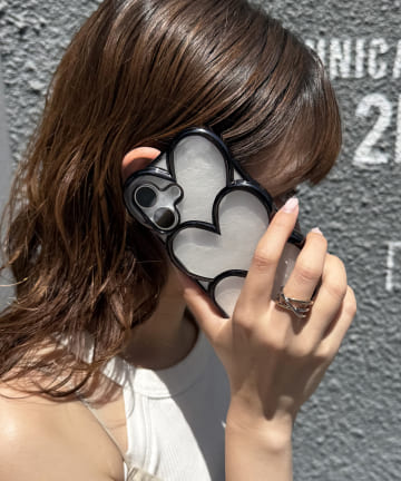 Lattice(ラティス) クリアハートスマホケース(iPhone16)