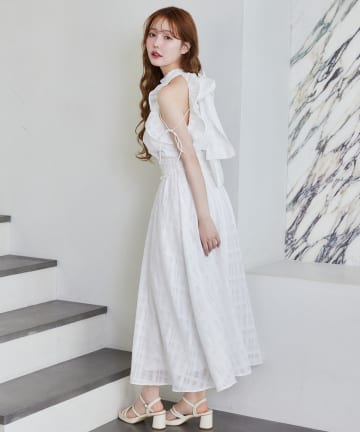 one after another NICE CLAUP(ワンアフターアナザー ナイスクラップ) 【Fluffy Romance collection】アメスリロングワンピース