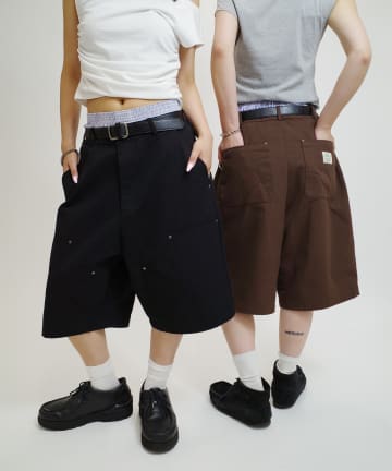WHO’S WHO gallery(フーズフーギャラリー) 【KOOKY'N/クーキー】 ダブルニーダックショートパンツ