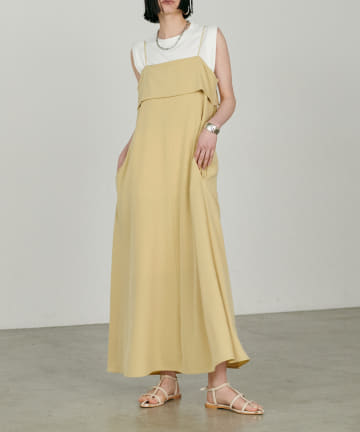 NICE CLAUP / OLIVE des OLIVE OUTLET(ナイスクラップ  / オリーブ デ オリーブ アウトレット) 【LARUTA】ビスチェ風キャミワンピース