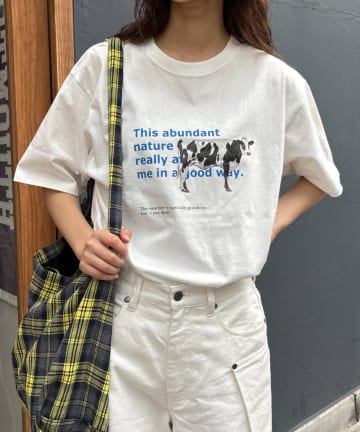 CIAOPANIC TYPY(チャオパニックティピー) 【UNISEX】牛グラフィックTEE