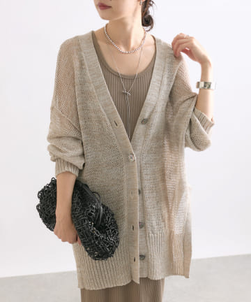 OUTLET(アウトレット) 【RIVE DROITE】サイドスリット2WAYカーデ