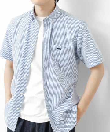 NOLLEY'S(ノーリーズ) 【PrimeFlex DotAir】《吸水速乾》ストレッチ クジラ BD S/S