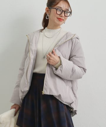 un dix cors(アンディコール) 《ふんわり暖か》テンダークロスフードダウン
