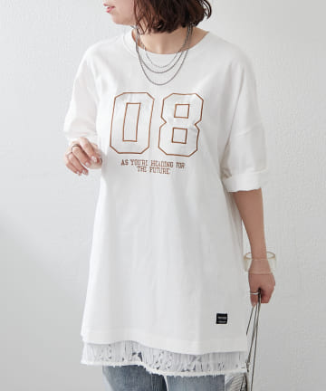 Remind me and forever(リマインドミーアンドフォーエバー) 【NUNIFE】アップリケサテンロゴBIGT