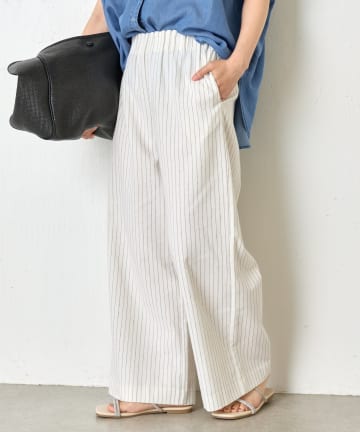 Jena　espace merveilleux(ジェナ　エスパスメルヴェイユ) ストライプキャタピラーパンツ