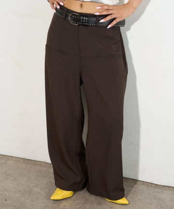 【低身長・高身長対応/3サイズ】スラッシュポケットスラックス